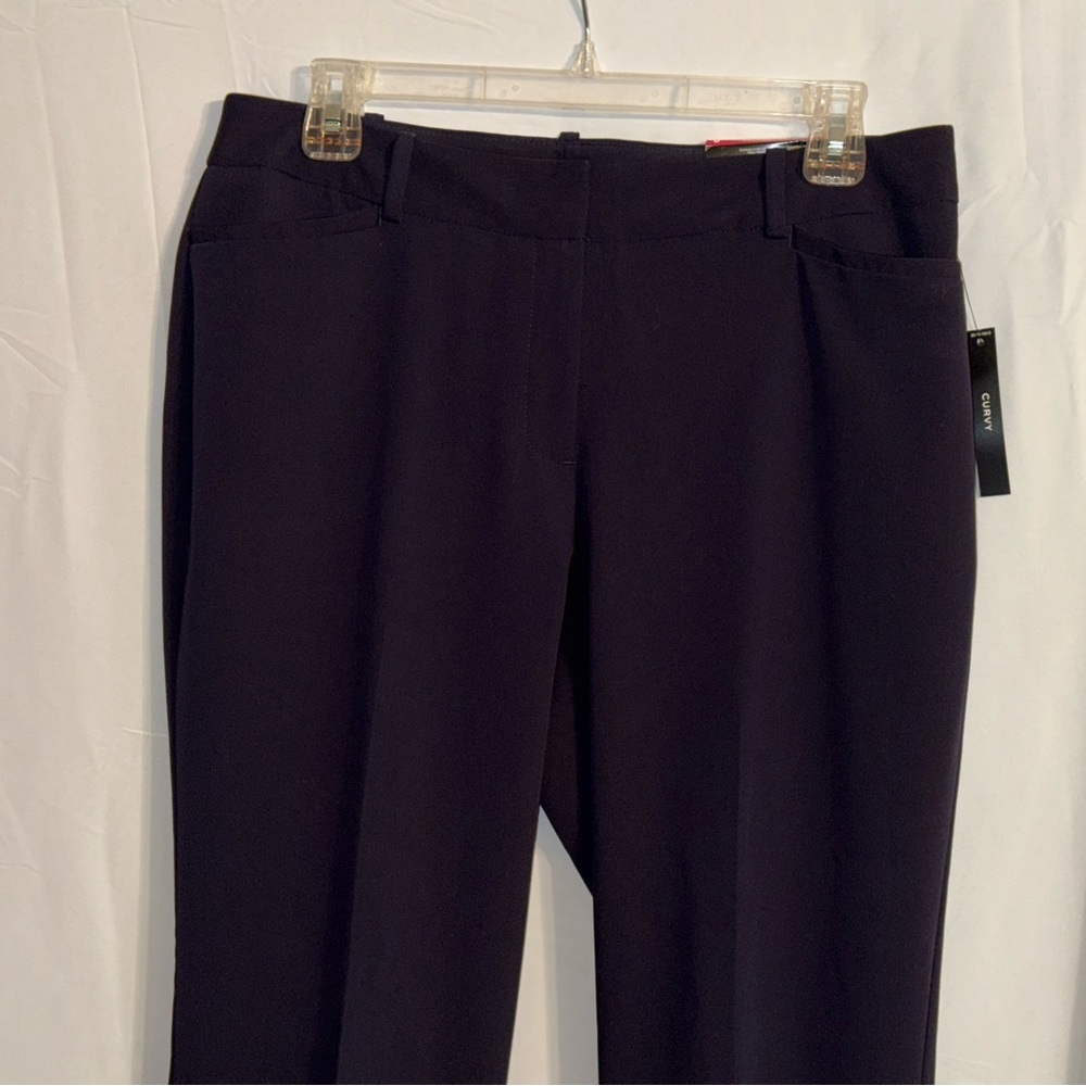 NWT Worthington Navy Curvy Fit Perfect Trouser Size 8 - Picture 3 of 10